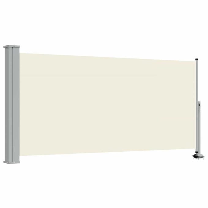 vidaXL - Tuinscherm - uittrekbaar - 120x300 - cm - crèmekleurig