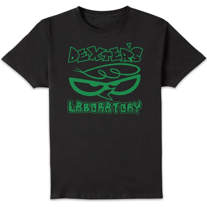 Dexters Lab Logo Men's T-Shirt - Black - L