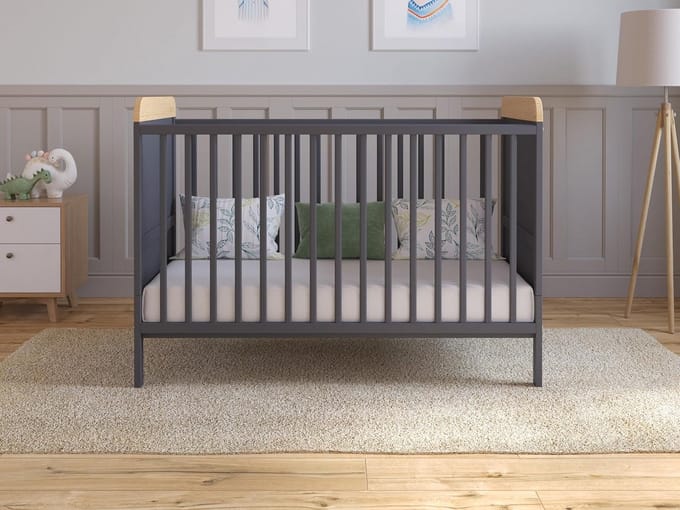 Meegroeiend Babybed met Matras 60x120 cm - Kinderbed Hout Set