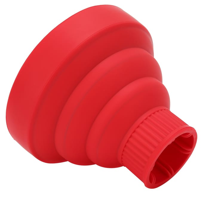 Diffuseur de sèche-cheveux pliable universel, diffuseur de sèche-cheveux pliable de voyage Portable Red