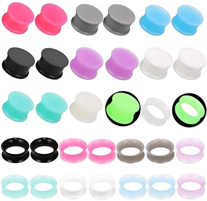 Dailygoods- Oorexpander 3 mm (8 G) - Siliconen - 16 Paar