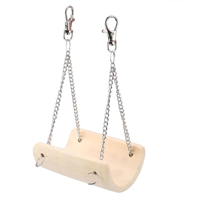 Kleine Dieren Hamster Houten Schommel Huisdier Grappig Hangend Speelgoed Kooi Speelgoed white