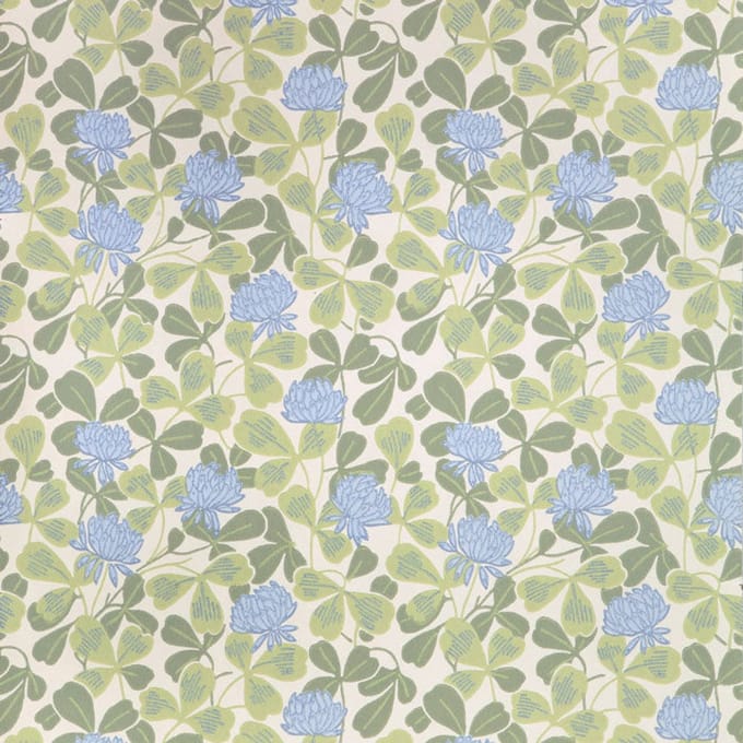 Duro Vliesbehang 033-15 - Gammalsvenska Papper - Botanisch Blauw - 53cm x 10.05m