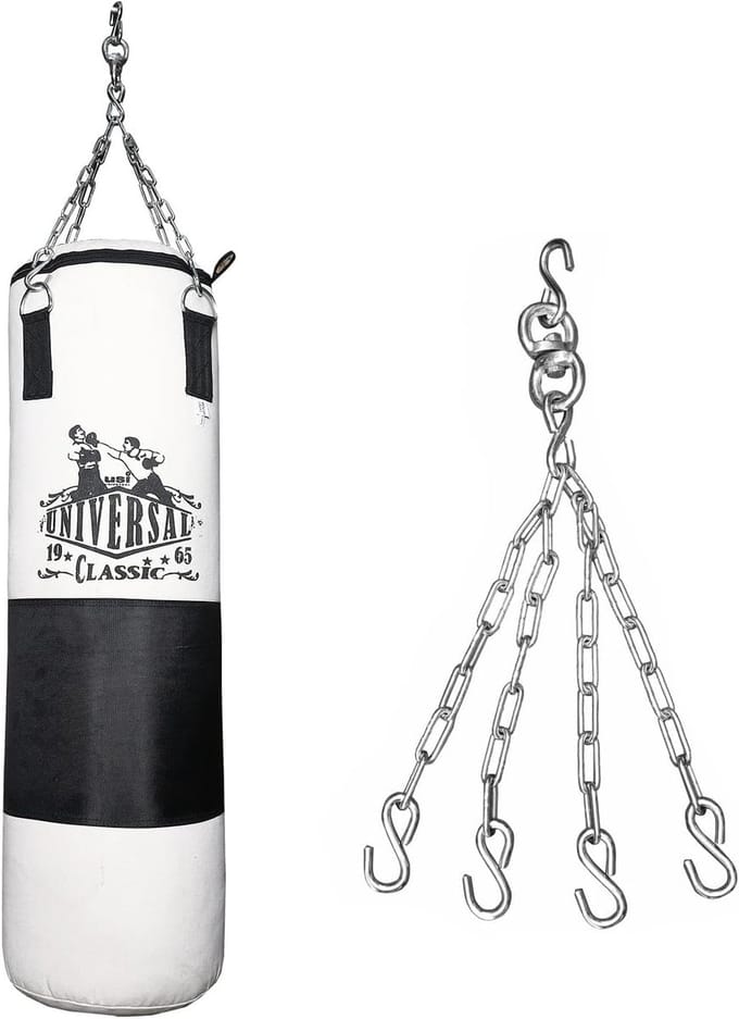 Ongevulde Canvas Bokszak voor Boksen en Kickboksen met Gratis Kinketting