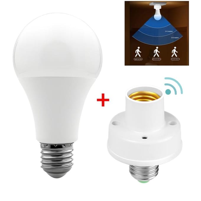 E27 Lamp met PIR Bewegingssensor Lamphouder E27 Sokkel Converter Ampoule LED E27 Lampvoet Intelligente Schakelaar Lamp Lampvoet