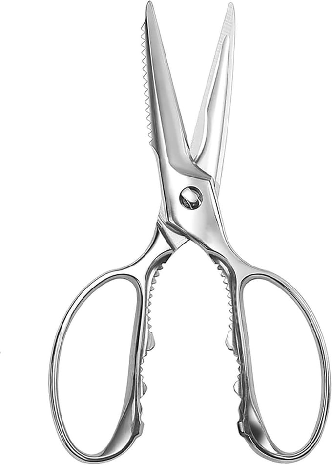 Professionele Keukenschaar van 21 cm - Stevige RVS Schaar voor Vlees, Vis en Botten, Multifunctionele Keukenhulp voor Thuisgebruik