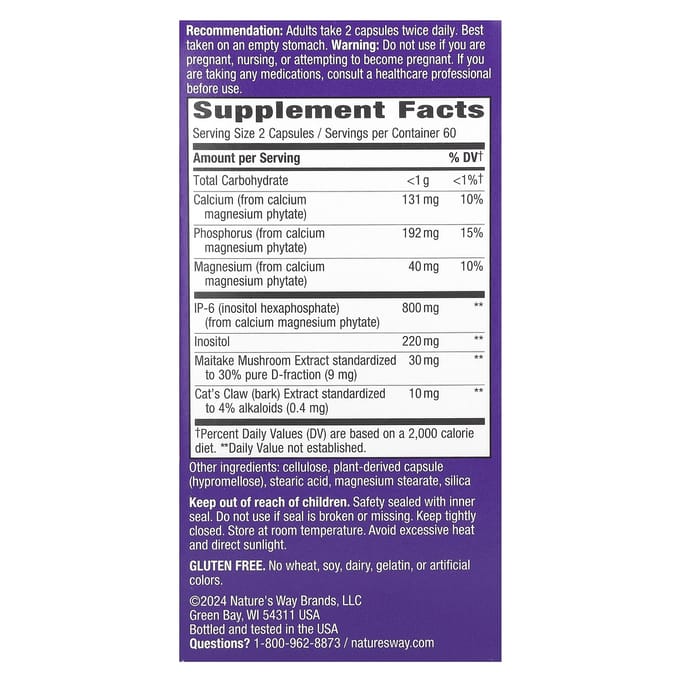 Nature'S Way, Cell Forté Max3, 120 Plantaardige Capsules
