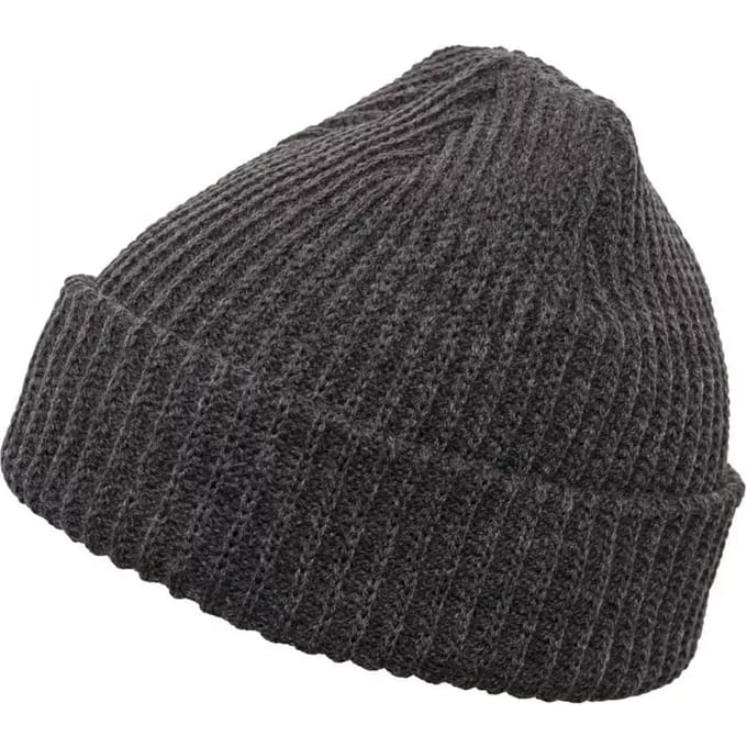 Flexfit - Rib Beanie charcoal one size Beanie Muts - Grijs