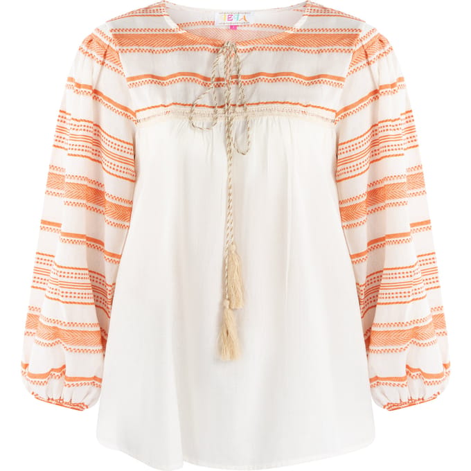 IZIA Blouse Dames oranje