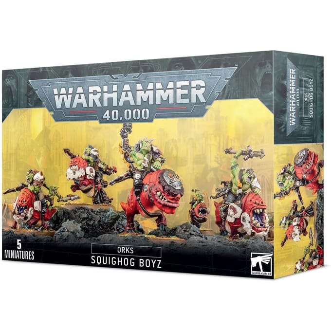 Beeldje Games Workshop Warhammer 40k - Orks Boyz sur Squigliers