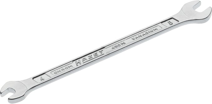 Hazet 450N-4X5 Dubbele steeksleutel Sleutelbreedte (metrisch) 4 - 5 mm