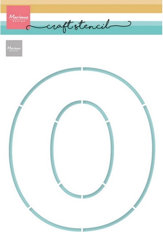 Craft Stencil, Letter O (Oma en Opa dag)