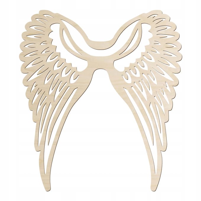 SMX Design Serie - Houten Engelenvleugels - Macrame - Grote - Azuur