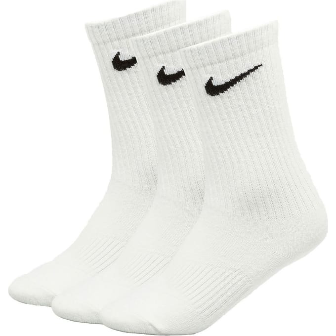 Chaussettes basses unisexes Nike Everyday amorties et légères Blanc 28-30 white