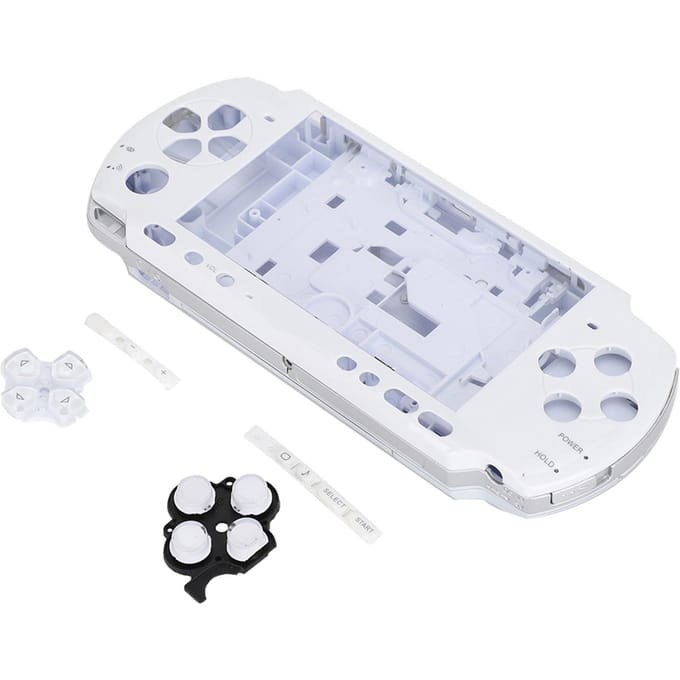 Voor PSP3000 Game Console Behuizing Volledige Behuizing Shell Met Schroevendraaier Draagbaar Compact(Geel) wit