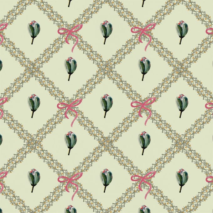 Behang Bowie Bow Tie groen