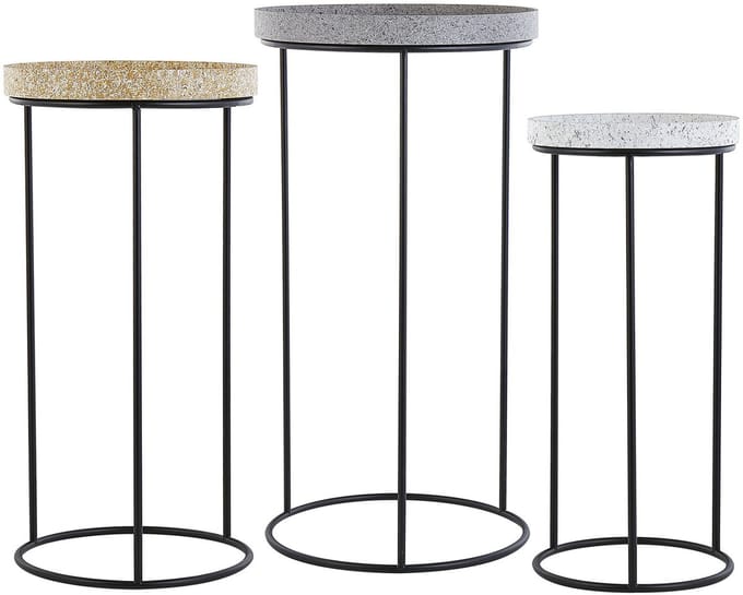 TEXON - Bijzettafel - Zwart - IJzer