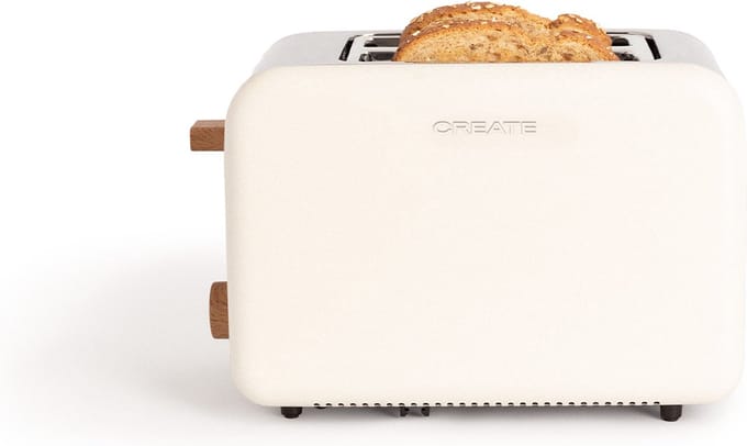 CREATE - Broodrooster - Voor Medium - 6 niveaus - 850W - Gebroken wit- TOAST RETRO