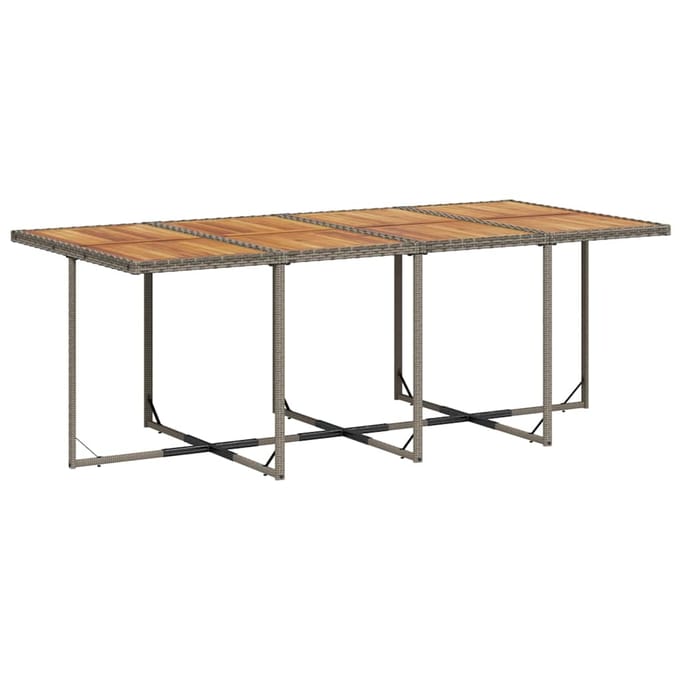 vidaXL - 9-delige - Tuinset - met - kussens - poly - rattan - grijs