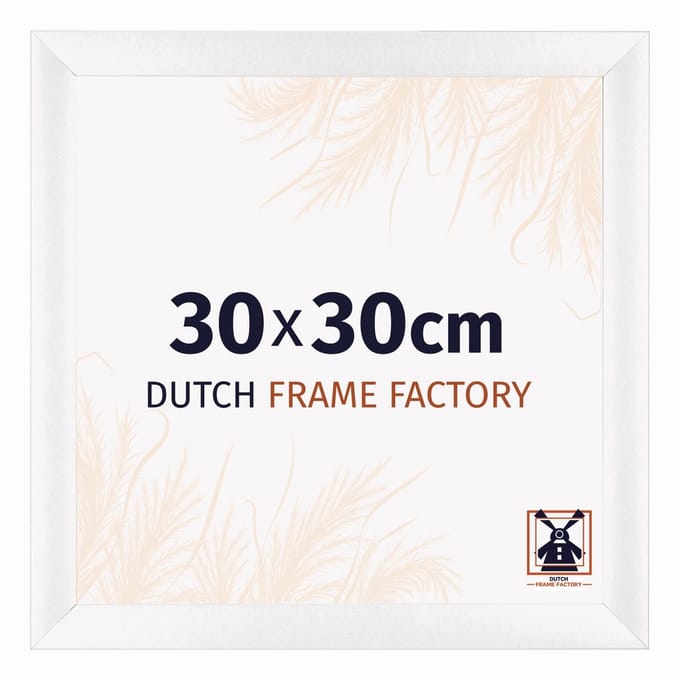 Fotolijst 30x30 cm - MDF - Wit Mat - Praag