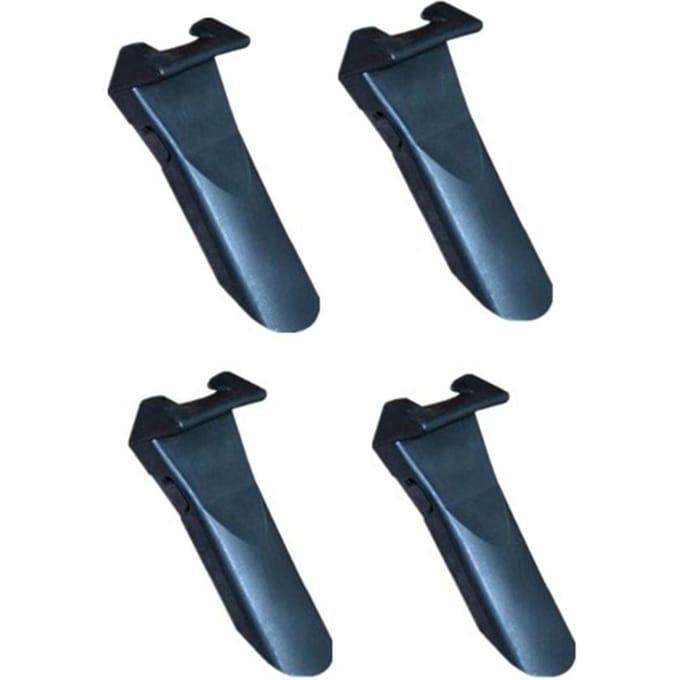 4x Nieuwe Zwarte Plastic Inzetstukken Klembek Covers Beschermer gray