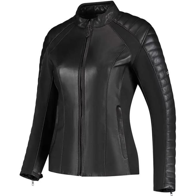 Leren motorjack voor vrouwen Rusty Stitches Jack Donna