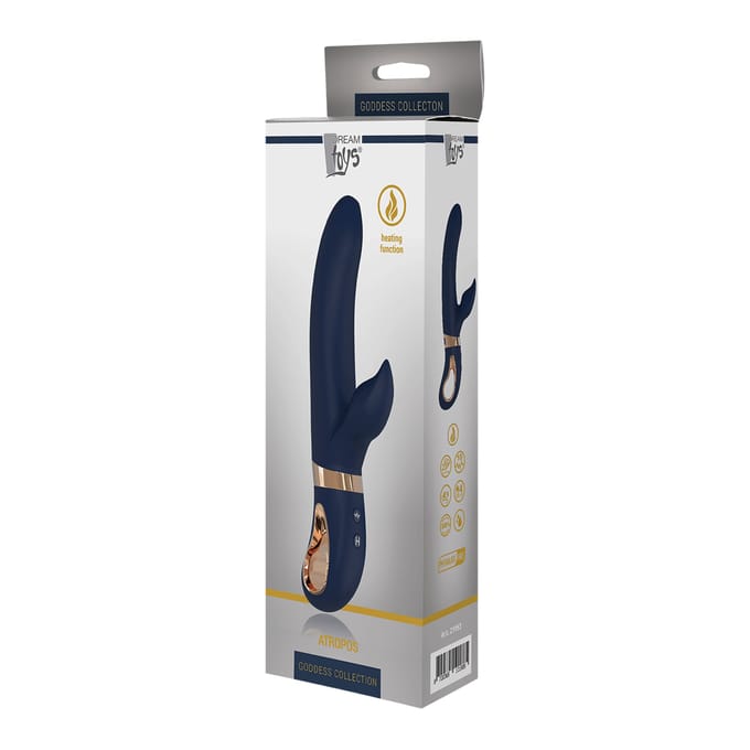 Dream Toys - Goddess Collection Verwarmde vibrator Atropos  - Blauw