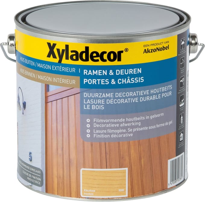 Xyladecor - Ramen & Deuren (Solvent) - Kleurloos - 2,5 L