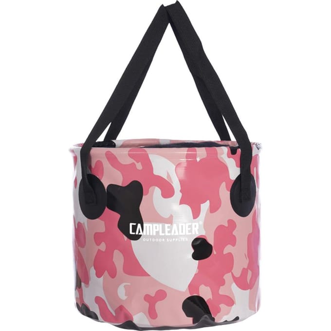 Camper 20L Opvouwbare Visemmer 5.28 Gallon Draagbare Opvouwbare Emmer Camping Waskom roze