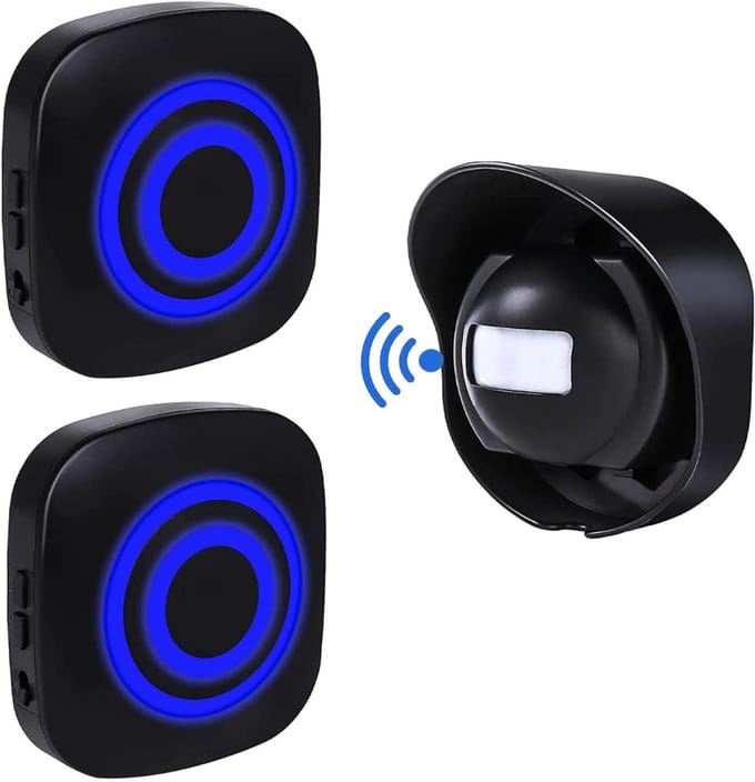 CRLYN® Opritverklikker - Entreemelder - Doorgangsmelder - Beveiliging - Zwart