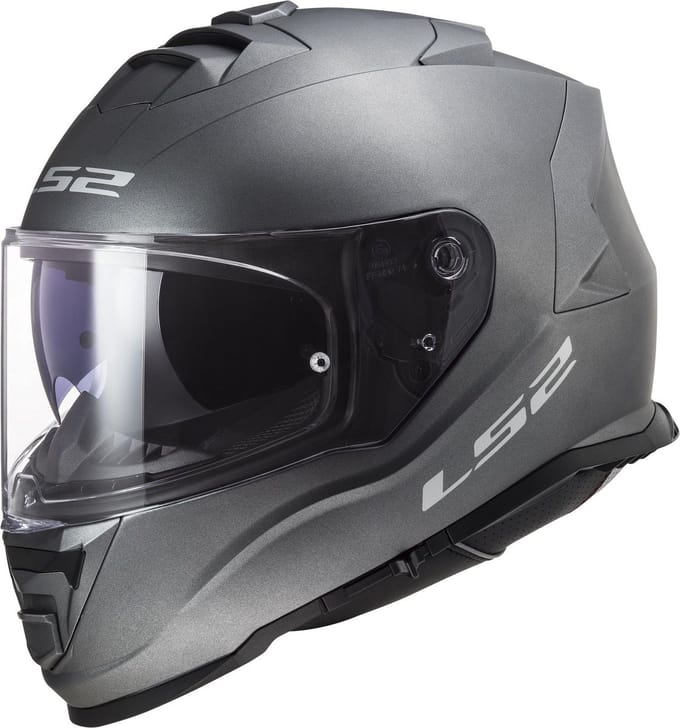 LS2 Helm Storm II Solid FF800 mat titanium maat M