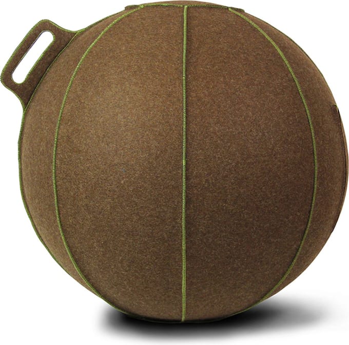 VLUV BOL VELT zitbal 60-65cm - Brown-Melange/Green