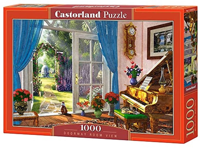 Kleurige 1000 Stukjes Puzzel met Deurzicht