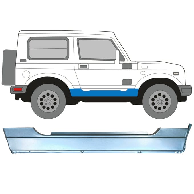 Volledige dorpel voor Suzuki Samurai 1981- / Rechts