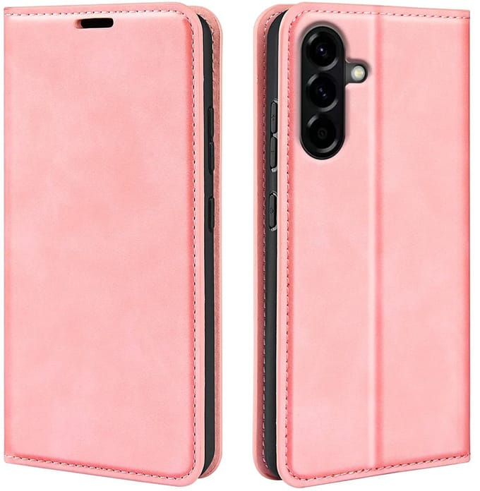 MobyDefend Hoesje - Geschikt voor Samsung Galaxy A57 - Luxe Wallet Bookcase (Magnetische Sluiting) - Roze