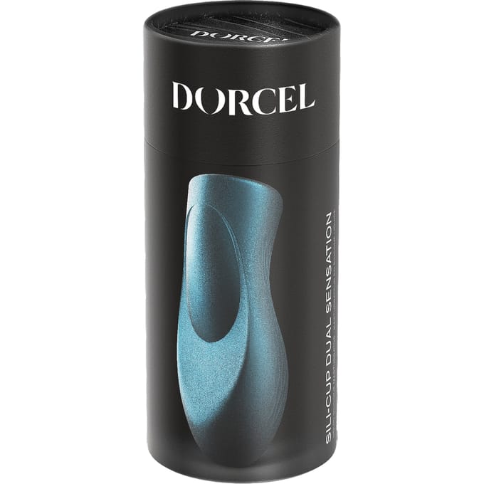 Dorcel - Sili-Cup - Dual Sensation Masturbator - Siliconen - Blauw Metallic