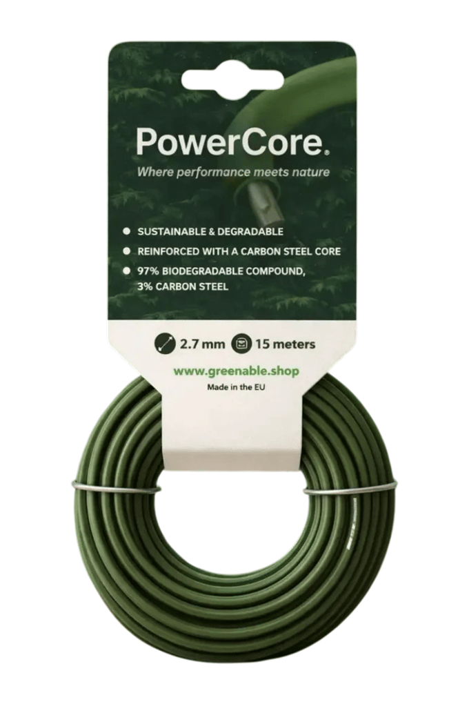PowerCore Rond Trimmerdraad 2,7 Mm Met Carbonstalen Kern 15 Meter