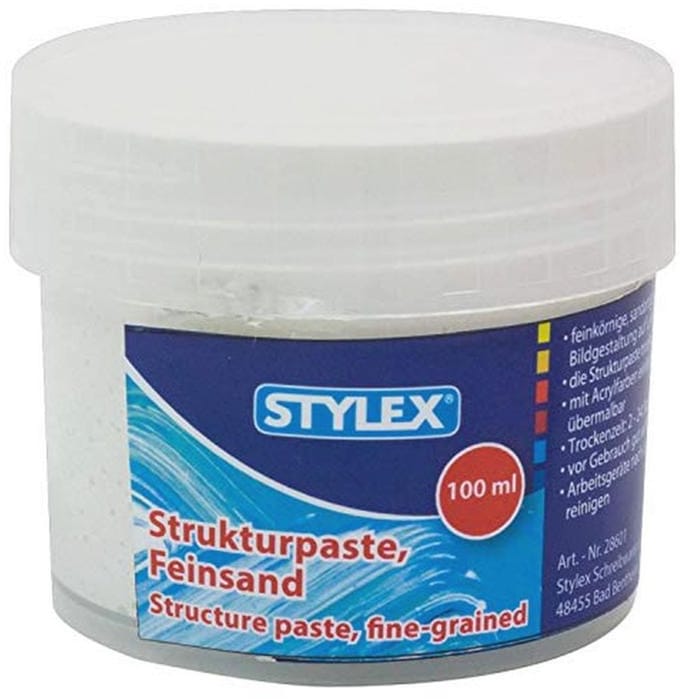 Structuurpasta Fijn 100 ml - Droogt Wit Mat, Geschikt voor Reliëf en Verf