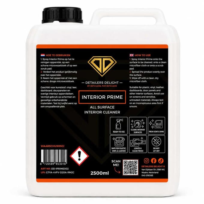 DETAILERS DELIGHT INTERIOR PRIME – ALL SURFACE INTERIOR CLEANER 2.5L