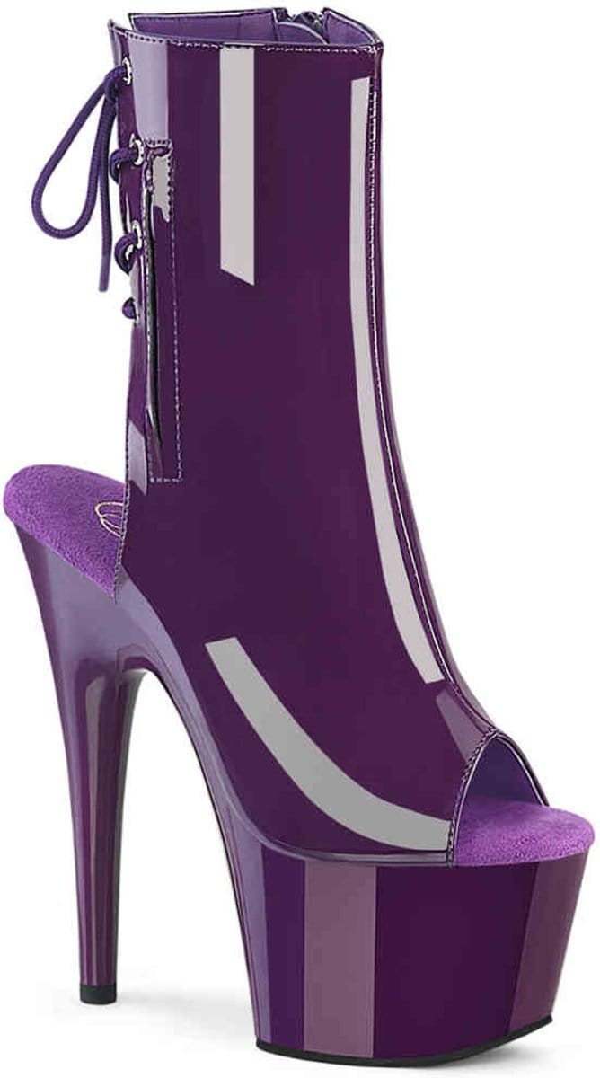 Pleaser - ADORE-1018 Plateau Laarzen - US 7 - 37 Shoes - Paars