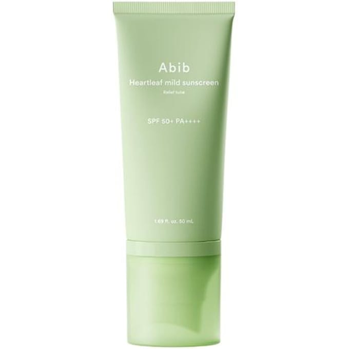 [Abib] Crème Solaire Douce Heartleaf Tube Relief SPF 50+ PA++++ 50ml beige