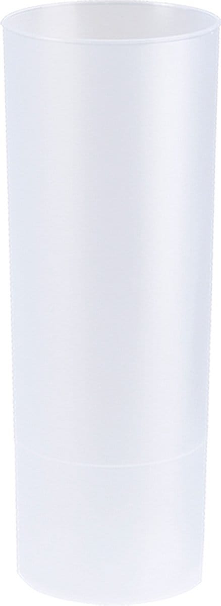 Juypal longdrink glas - 6x - wit - kunststof - 330 ml - herbruikbaar - BPA-vrij