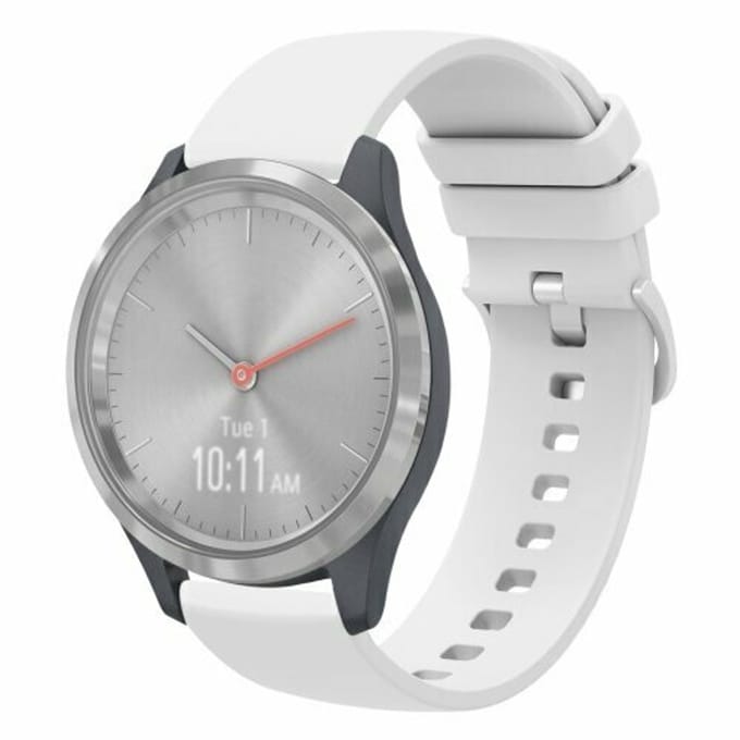 By Qubix - Geschikt voor Xiaomi Watch S4 - 41mm - Soft siliconen bandje - Wit