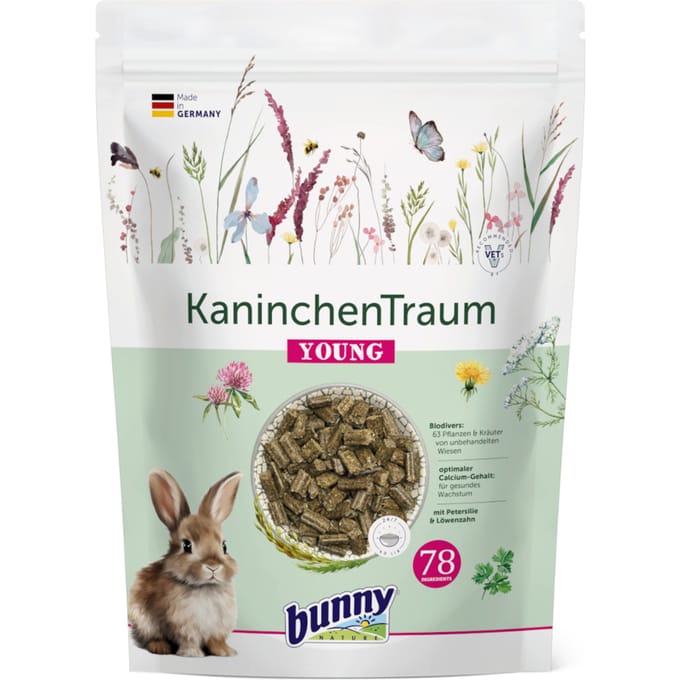 2x1,5kg Konijnen Droom Young Bunny Konijnenvoer