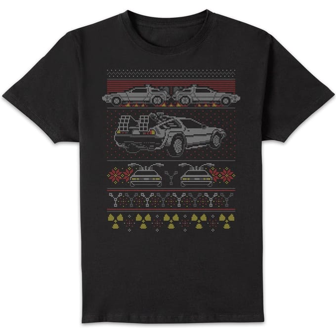 Back To The Future Back In Time For Christmas Kerst T-Shirt - Zwart - S