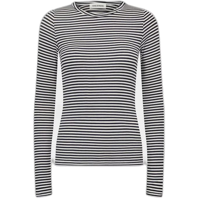 Gestreept dames-T-shirt met lange mouwen Sofie Schnoor Petriciasw
