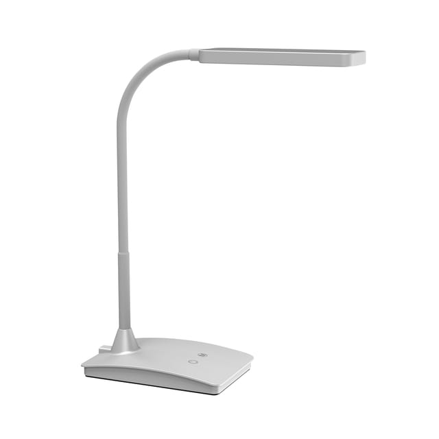 MAULpearly Bureaulamp - LED - Kunststof/Metaal - Zilver - Dimbaar - Touch Bedienbaar - Tafellamp