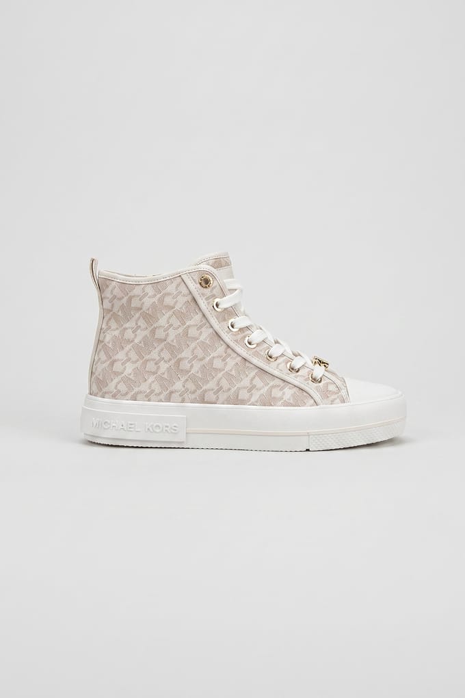 Michael Kors Evy High Top Vanilla Maat: 40.5 | Sneakers Outlet | Dames | Beige