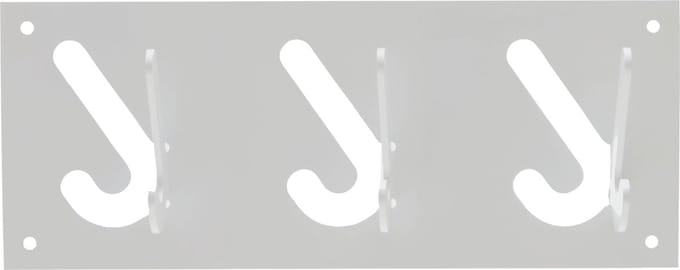 Gispen 1x3 - Kapstok - Zilver - 30 cm breed
