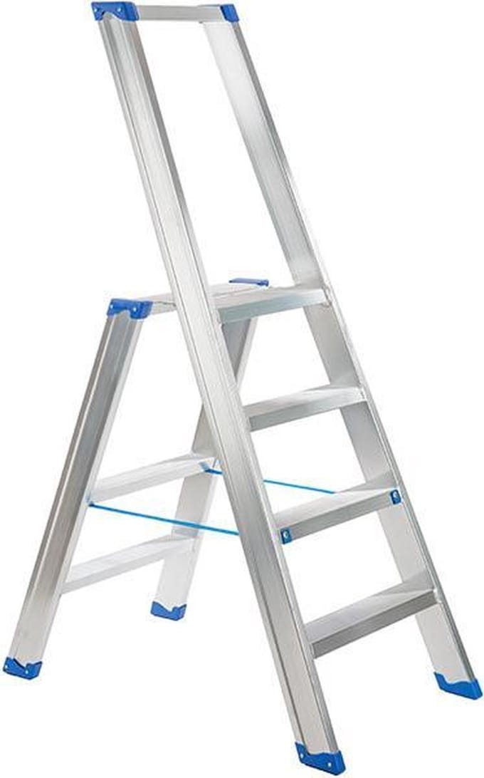 Escalo – Industriële trapladder  – Sparta  – Aluminium – 4 treden – 147 cm